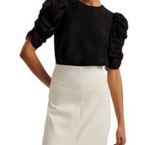Ted Baker
Pleated Puff Sleeve Top